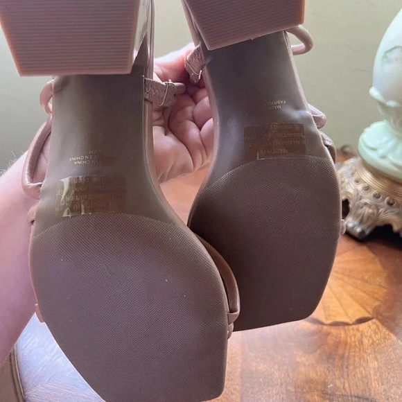 Abound Austyn Tubular Strappy Block Heeled Sandal Tan Mocha Size 10 NEW - Picture 9 of 12